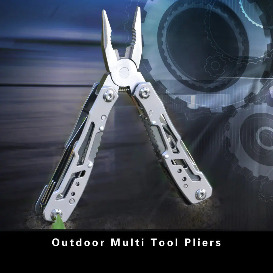 Portable Stainless Steel Multi-Tool Pliers for Camping